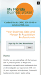 Mobile Screenshot of myfloridabusinessbroker.com
